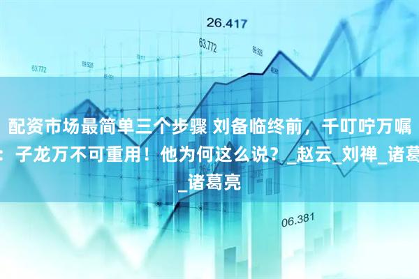 配资市场最简单三个步骤 刘备临终前，千叮咛万嘱咐：子龙万不可重用！他为何这么说？_赵云_刘禅_诸葛亮